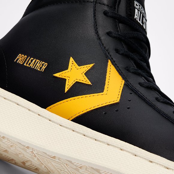 NIB Converse Roswell Rayguns Pro Leather Hi Black/University Gold/White US Mens - Picture 9 of 9